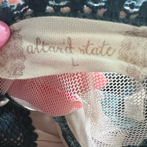 Altar'd State Cream and Green Lace Dress - Picture 3 of 3